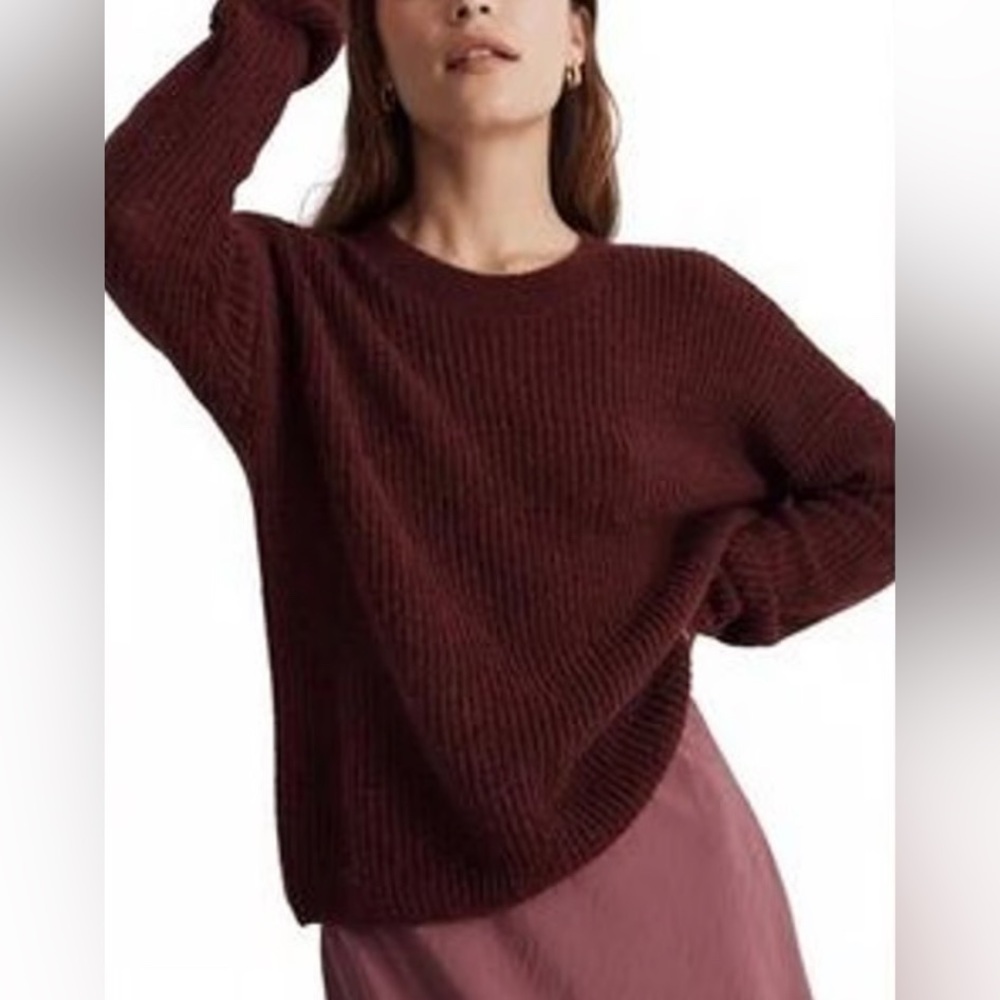 Madewell Rich Maroon Crew Neck Sweater